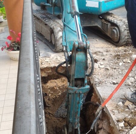Nuova abitazione in costruzione con struttura completata